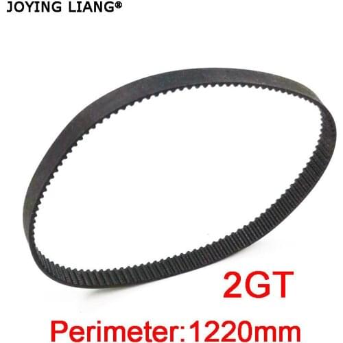 New 2GT Timing Belt 6mm Width Perimeter 1220mm Closed Loop Synchronous Belt Transmission DIY Parts Accessories