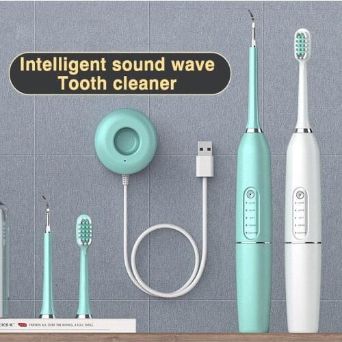 Portable Electric Sonic Dental Scaler Ultrasonic Automatic Touch Calculus Remover Dental Scaling Tooth Brushes Replacement Heads