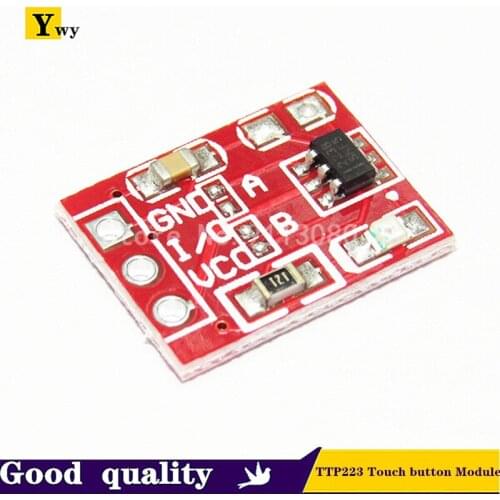10PCS TTP223 Touch button Module Capacitor type Single Channel Self Locking Touch switch sensor Switch single way transformation