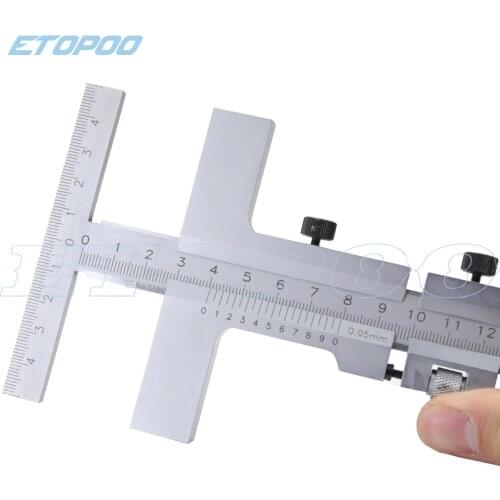 0-160mm DIN862 Measuring Guage Marking Vernier Caliper Scraper Bridge Tool 0.05mm with fine-adjustment Vernier Caliper Steel