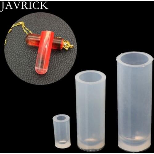 Silicone Tube Shape Crystal Pendant Mold Epoxy Resin Casting Craft Tool DIY Pendant Necklace Accessories Jewelry Making Tool