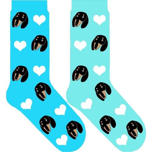 Dachshund dog crew socks for human cute socks with haute wiener puppy sausage dog themed gift creative pup 50 pair/lot ORIGINAL