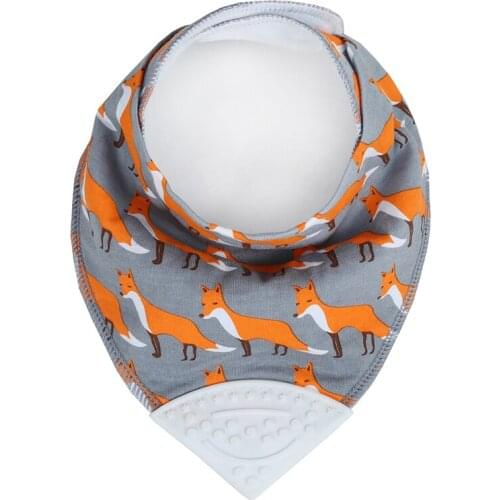 Mother And Child Supplies Baby Triangular Towel Cotton Fleece Material Baby Bib Teether Triangular