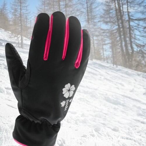 Womens Ski Gloves Winter Outdoor Sports Warm Snow Snowboard Snowmobile Reflective Anti-slip Skiing Gloves