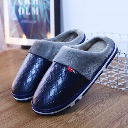 Funky Womens Slippers faux fur ladies leather slippers Winter warm Waterproo plush home slippers Unisex Luxury Bedroom shoes Y2K