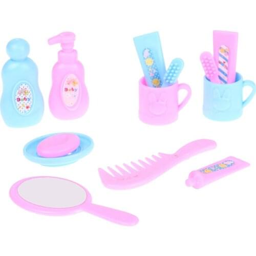 1/6 1/12 dollhouse miniature mini cup toothpaste toothbrush for ob11 blyth barbies pullip doll house furniture accessories toy