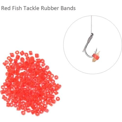 3 Bag(600 Pcs) Red High Elastic Latex Raw Ring Rubber Bands For Bloodworm Bait Granulator Bait Fishing Tackle Accessories