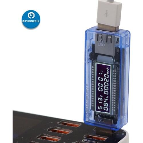 3 In 1 LCD Mobile Phone Power Voltage Current Multimeter Digital Multi-function USB 3-20V Charger Doctor Power Meter Voltmeter