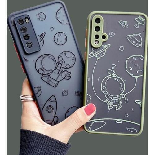 Cell Phone Cases For Samsung A31 A30 Galaxy A51 A71 01 A10s A21S 70 M21S M30 M01 31 20 J7 Telephone Protection Astronaut Cartoon