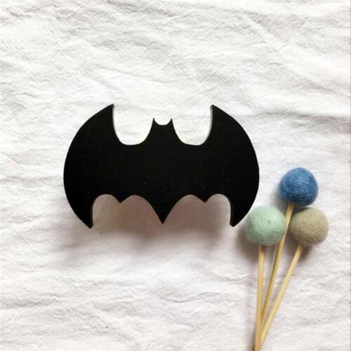 Black Wall Hook Decoration Wooden Door Hooks Fridge Kitchen Room Decor Refrigerator Wood Hooks 3D Sticker Kids Room Adornment