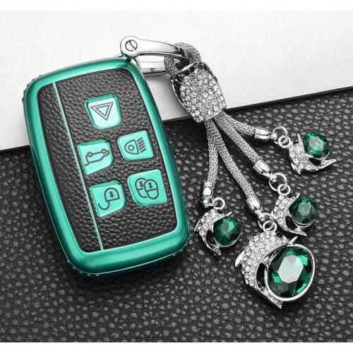 For vehicles land rover lr4 skin protector jaguar xk xkr xf xfr xj xjl smart car key soft cover remote tpu car key case
