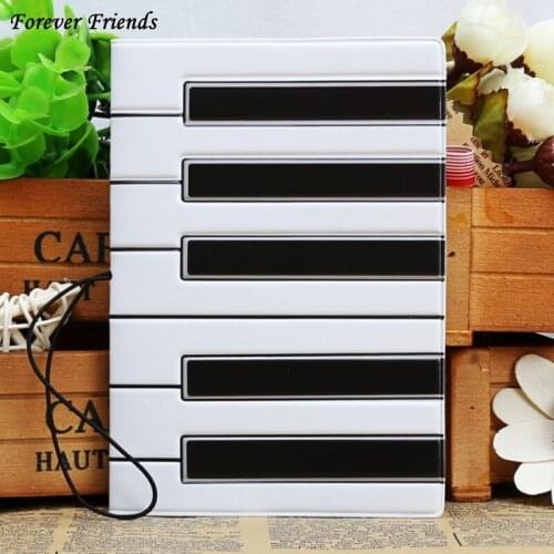 ForeverFriends Fashion PU&PVC passport Cover , ID Credit Card Cover business Card -ID Holders for travel - piano pattern