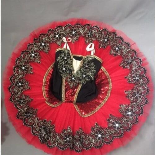 Red ballet tutu adulto women professional ballet tutu child kids girls ballerina party ballet dance costumes for girls