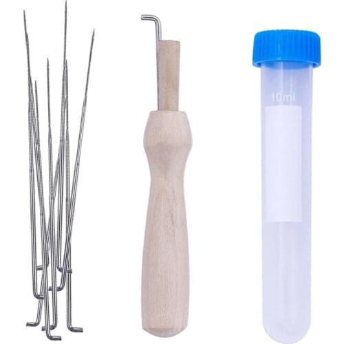 LMDZ 18PcsFelting Needles Set with Handle Wool Felt Tool Felting Starter Kit Wool Felt Pocked Needles Set DIY Craft Felt