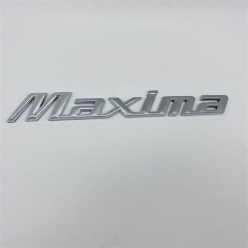 For Nissan Maxima Emblem Lower Case Letters Rear Trunk Lid Logo Name plate Badge Car Stickers