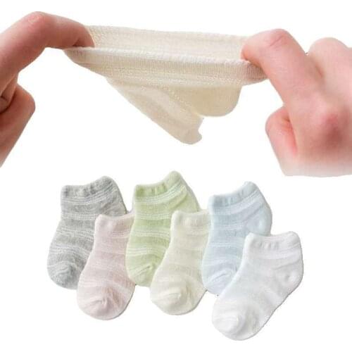 5 Pairs baby no show socks ultra-thin soft and elastic Mesh sock for 0-5 years old boys girls comfortable socks Baby Clothing