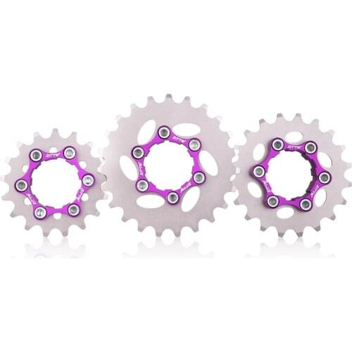 MTB Single Speed Cassette Cog 1Speed Rear Gear 16T 17T 18T 19T 20T 21T 22T 23T Freewheel K7 Flywheel Bicycle Back Sprocket