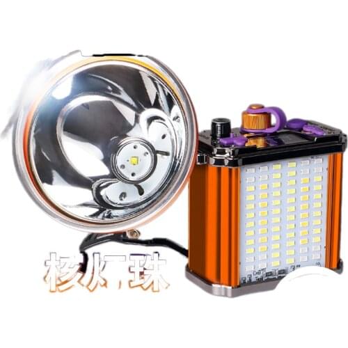 P90 hernia lamp headlight glare charging head mounted separately led bright flashlight long-range fishing lights