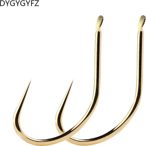DYGYGYFZ 30PCS/set Titanium Alloy Fish Hook Without Barbed 1#-10# Series In Fly Fishhooks Worm Pond Holder Jig Hole Accessories