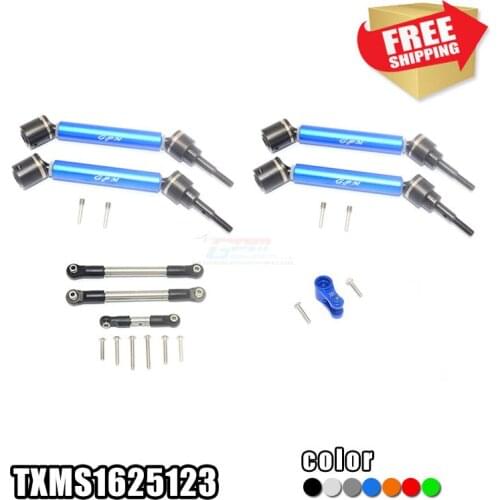 RC Parts 1/10 MAXX Aluminum alloy steering servo arm + rod + CVD universal joint set for trax 89076-4 option