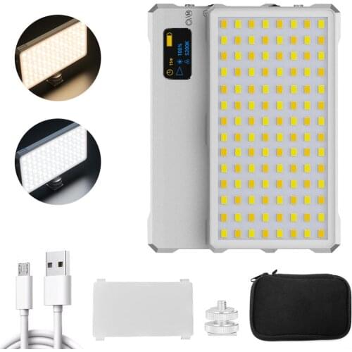 Soonpho 112 Bi-color 3000K-5500K Mini Video LED Light Portable Fill Light Built-in Battery for youtobe outdoor video