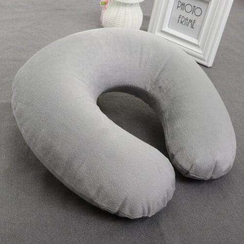 U Shaped Travel Pillow Neck Support Head Rest Cushion Soft Car Air Flight Inflatable Pillows Travel Nap Rest Cushion