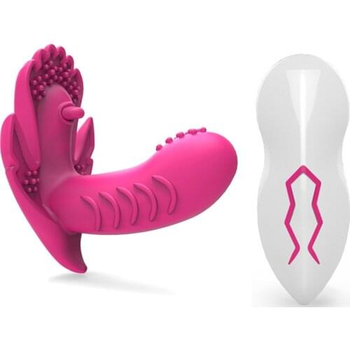 USB recharge Female Masturbation Remote Butterfly Vibrating Panties clitoris stimulator Strap on dildo g.spot Sex Toys for Women