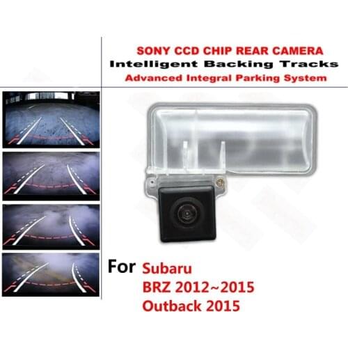 For Subaru BRZ 2012~2015 Outback 2015 CCD Intelligent Dynamic Tracks Rear View Reverse Backup Trajectory Camera Waterproof