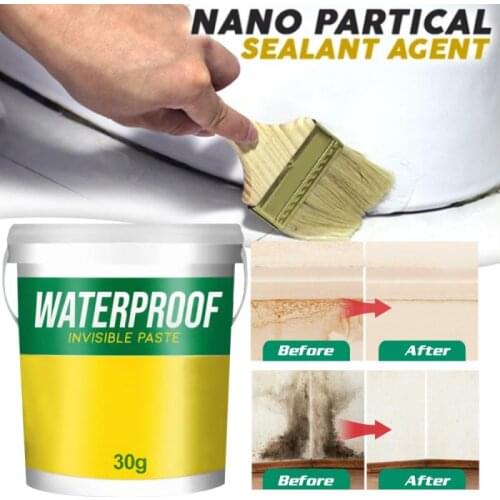 30g Waterproof Agent Toilet Permeable Nano Transparent Waterproof Adhesive Tile External Wall Roof Patching Tape Brush