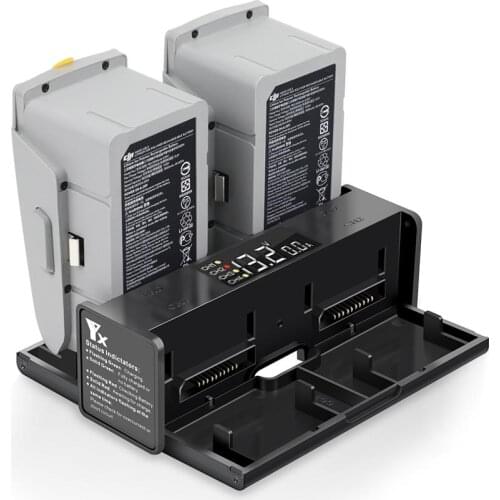 Yx 4in1 Charger Battery for DJI Mavic Air2 Charging Hub Portable Smart Intelligent LED Display Drone Mavic Air 2 Battery Charger