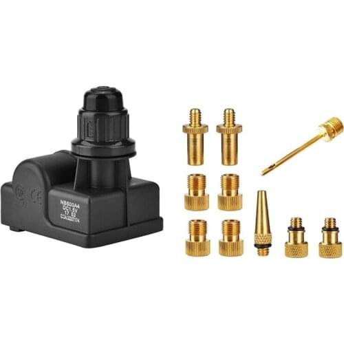 1x BBQ Gas Grill Ignitor Durable Spark Generator Push Button & 10 Pcs Inflator Pump Nozzle Kit Presta Schrader Valve