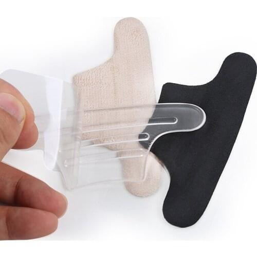 1Pair Rear Triangular Sticker Gel Anti-Wear Invisible Transparent High Heels Liners Massage Shoe Insole Paste Slip Resistant Pad