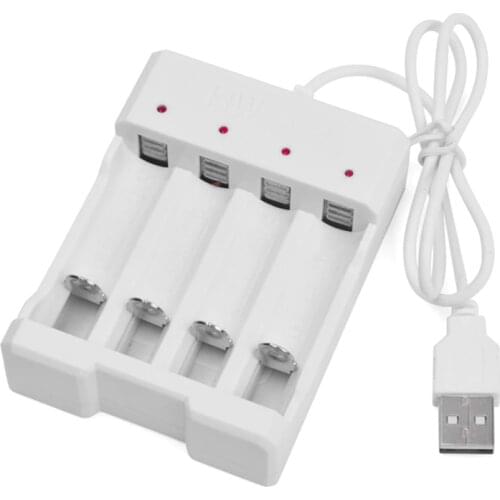 1PCS 4-slot USB Charger with 1.2V AA AA Ni-Cd NiMH Battery Charger
