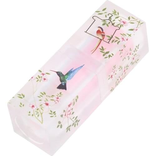 1Pc Small Fresh Scrub Square Lipstick Tube Empty Lip Balm Container Lip Tubes Makeup