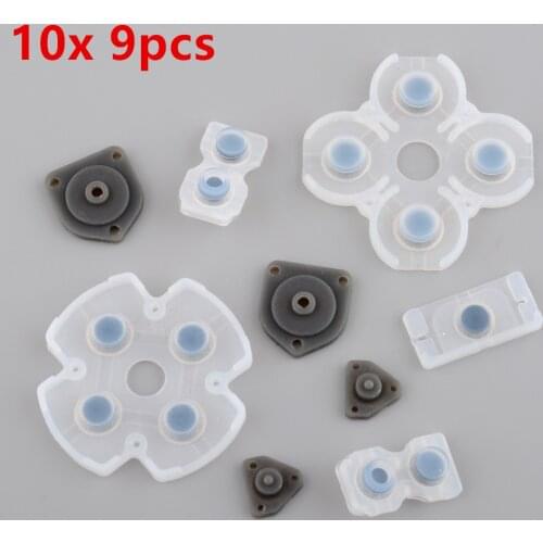 10 sets Soft Rubber Replacement Silicone Conductive Adhesive Button Pad keypads for Sony PS4 PlayStation DualShock 4 Controller
