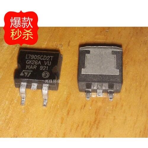 10PCS The new L7905 L7905CD2T 7905 SMD three-terminal regulator TO263
