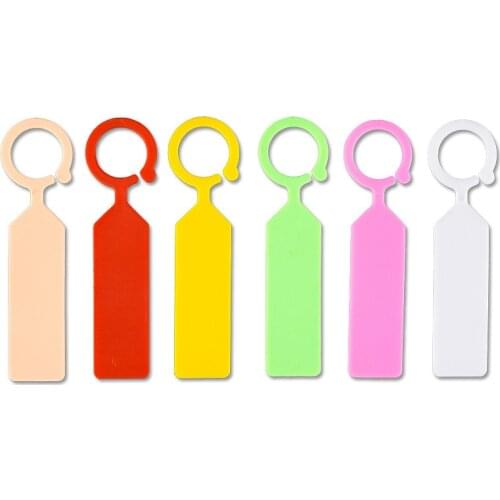 10PCS High Quality Plastic Plants Tags plant marker Hanging Nursery Garden Ring label Greenhouse Bonsai Reusable Waterproof Tag