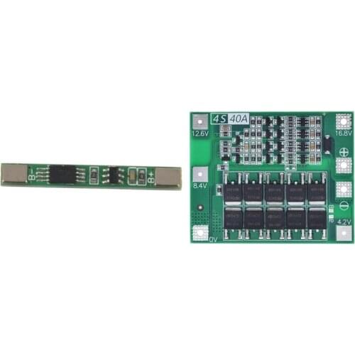 1S 3.7V 3A 18650 Lithium Li-Ion BMS Battery Charger Board with 4S 40A 18650 Li-Ion Lithium Battery Charger PCB Board