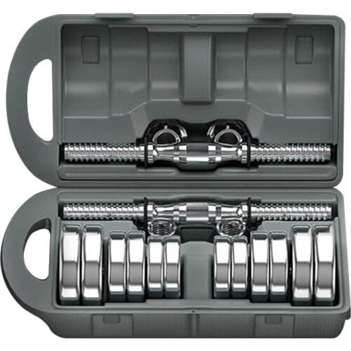 20kg Steel Dumbbell Home Men Dual-plating Pure Steel Dumbbell Barbell 2 in 1 Design Sports Equipment Hot