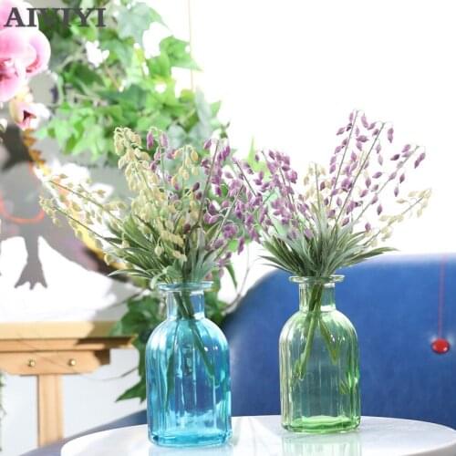 4 Branch Acacia Beans Artificial Flower Plastic Fake Flower Home Decor Wedding High Quality Plantas Artificiales Para Decoracion
