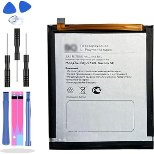 3000mAh battery for BQ BQ-5732L Aurora SE Smartphone