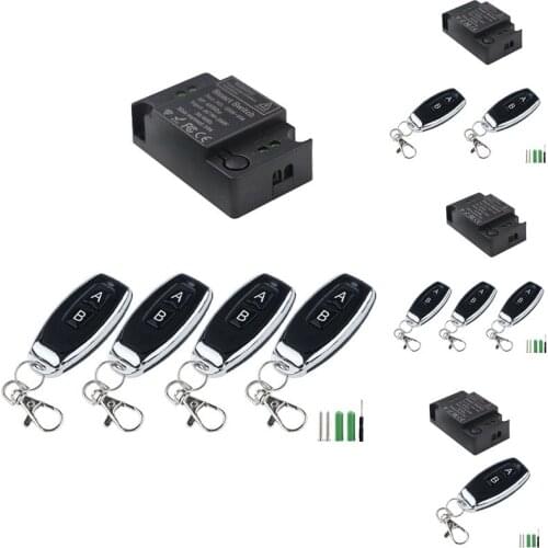 Wireless Remote Control Switch 220V 1CH Receiver Module And RF Transmitter For Smart Home LED Light Remote Control DIY