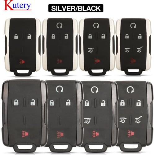 Kutery Keyless Entry Case for GMC Yukon XL fit Chevrolet Tahoe Suburban Sierra Silverado Remote Smart Key FOB Shell Housing