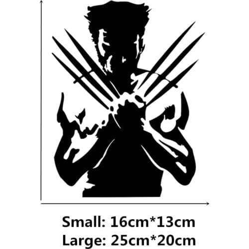 Dawasaru X-Men Origins Wolverine Car Sticker Personalized Decal Laptop Motorcycle Auto Accessories Decoration PVC,16cm*13cm