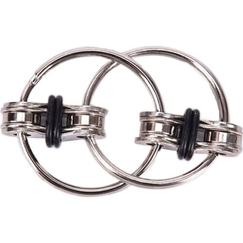 Decompression Chain Fidget Hand Spinner Finger Toys Metal Vent Toy Bike Chain Keychain Key Ring Fidget Boring Antistress Gifts