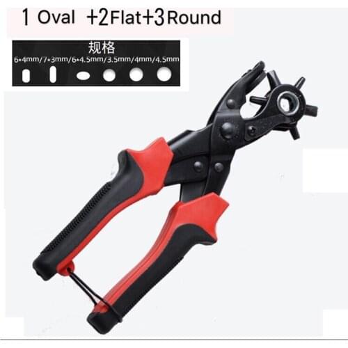Belt puncher punching pliers multi-function eye puncher punching punching manual tool belt round hole flat pliers