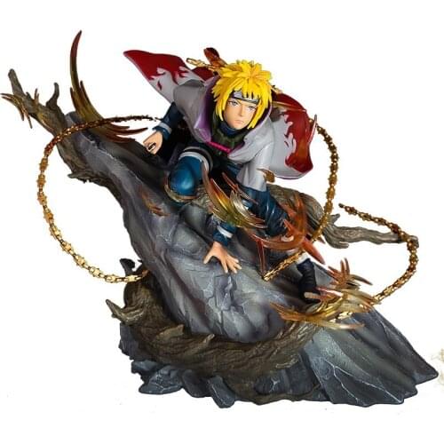 Bandai Naruto GK Anime Figure SXG Namikaze Minato Figure Four Generations Flying Thor Model Collection Decoration Children Gift