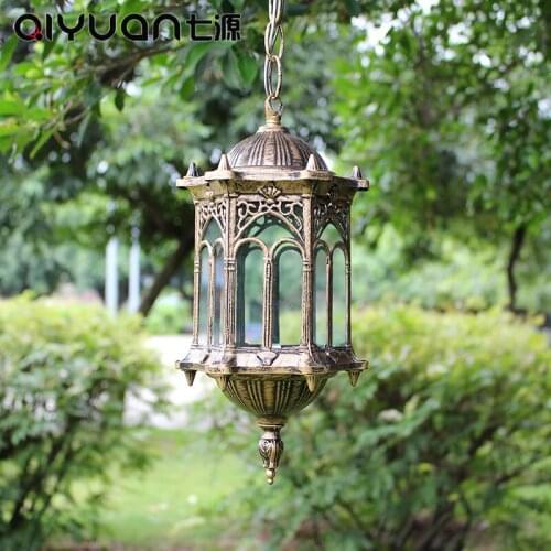 Landscape lamp outdoor pendant lamp new Shipping European style retro pastoral Pavilion waterproof outdoor corridor grape zcl
