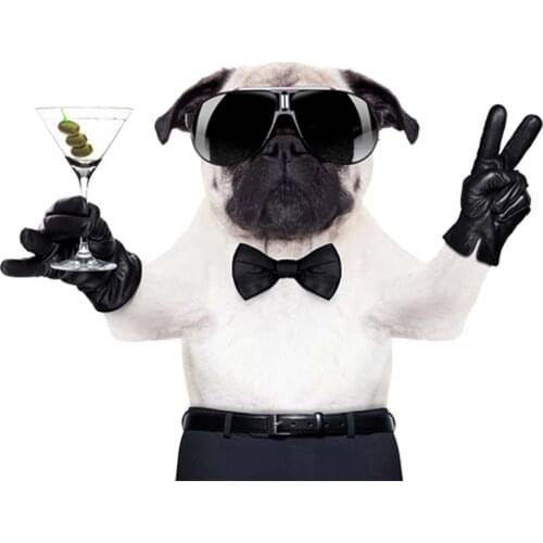 Drink Dog Ironing Stickers Print On T-Shirt Washable Clothes Decoration New Design Diy Accessory Transfers For Clothing