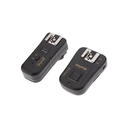 NiceFoto C-16 3-in-1 Wireless Remote Trigger Wake-up Function Black,Speedlite Trigger Shutter Release for Canon